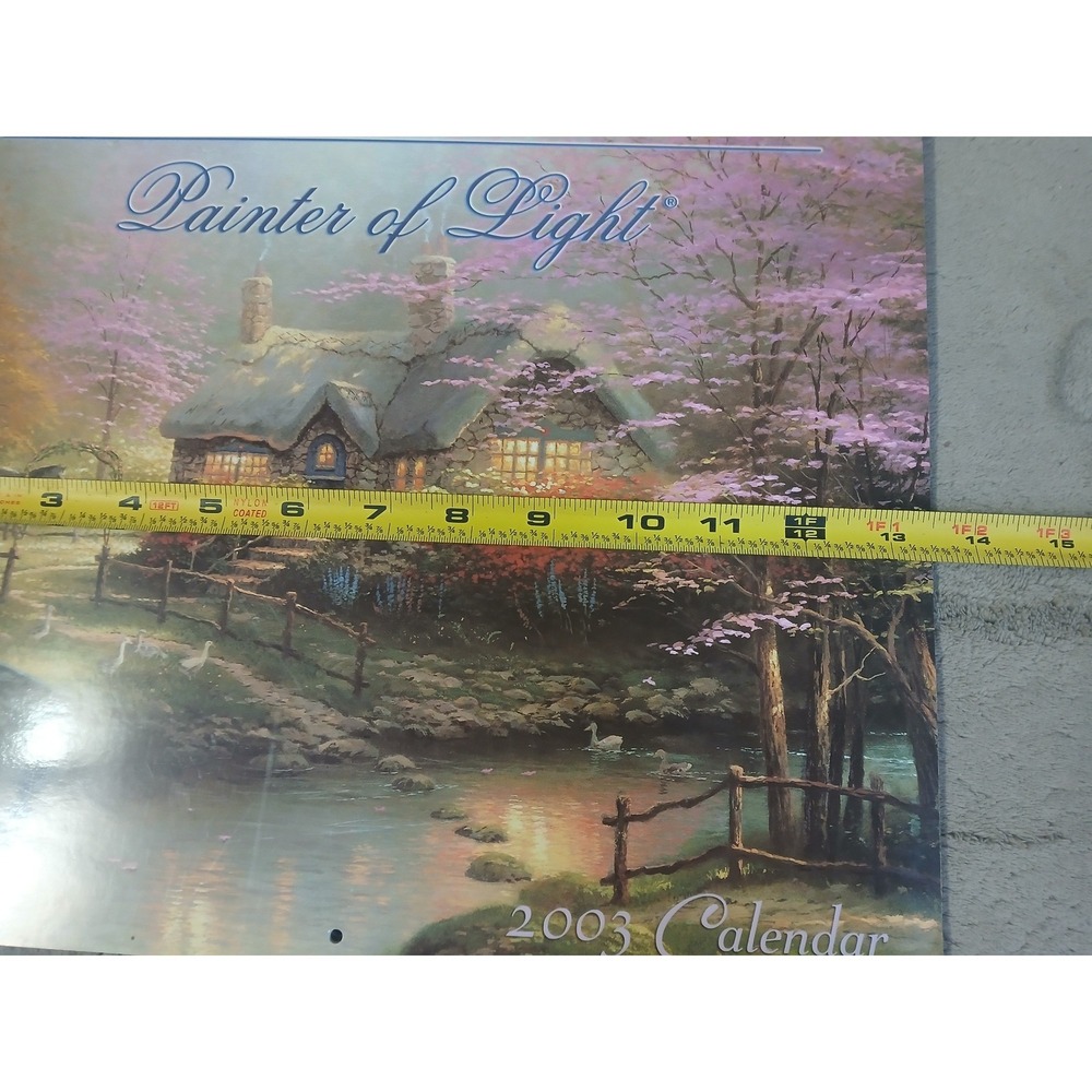 Thomas Kinkade Painter of‎ Light 1999 2003 Wall Calendar Lot Vintage AMCAL Art - Picture 8 of 9